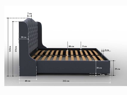 Кровать Sleeptek Premier 5 Велюр 15 (с подъемным механизмом) 264