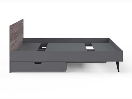 Кровать Сонум Ines Ясень анкор + серый 80х200