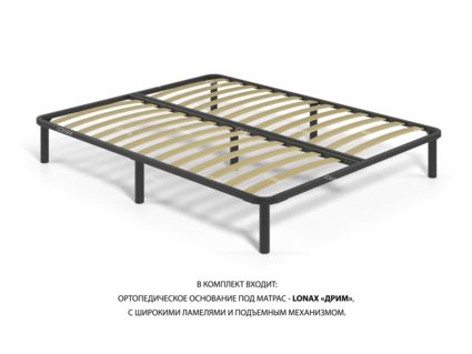 Кровать Lonax Кармела велюр Dolly-2 (с подъемным механизмом) 200х200