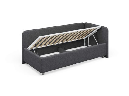 Кровать Сонум Capri Экокожа Белая (с подъемным механизмом) 90х190