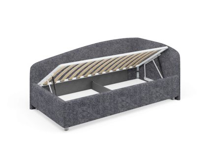 Кровать Сонум Paola Экокожа Графит (с подъемным механизмом) 90х190