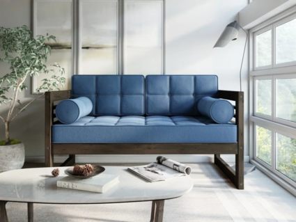 Диван Арско Сега Мини двухместный голубой Длина 136 см