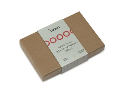 Наволочка Tkano Essential мятная из натурального шелка 50х70