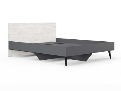 Кровать Сонум Ines Ясмунд + серый 200х190