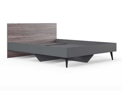 Кровать Сонум Ines Ясень анкор + серый 80х200