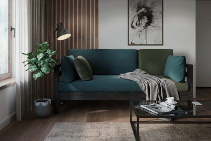 Диван Арско Домино трехместный зеленый