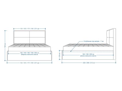 Кровать Lonax Марселла велюр Dolly-13 (с основанием) 140х190