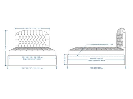 Кровать Lonax Венеция велюр Dolly-1 (с подъемным механизмом) 160х200