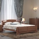 Кровать DreamLine Афродита 1 бук Орех 200х195